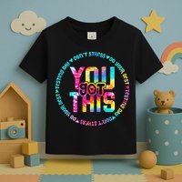 Tie Dye Don't Stress Do Your Best You Got This Test Day Toddler T-Shirt