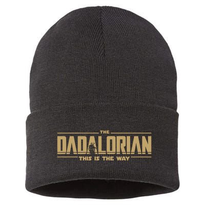 The Dadalorian Dad Papa Papalorian This Is The Way Sustainable Knit Beanie