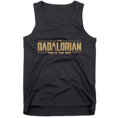 The Dadalorian Dad Papa Papalorian This Is The Way Tank Top