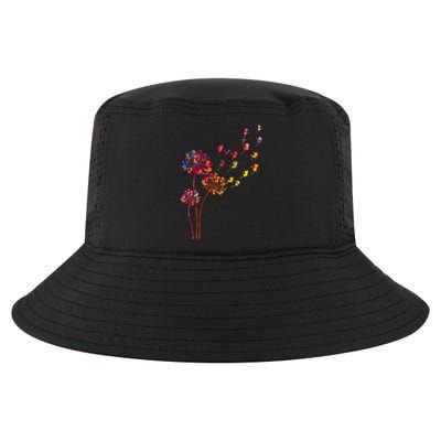 Tie Dye Dandelion Cats Flower Colorful Pet Cat Cool Comfort Performance Bucket Hat