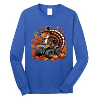 Thanksgiving Design Dinosaur T Rex Fall Truck Gift Long Sleeve Shirt