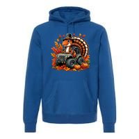 Thanksgiving Design Dinosaur T Rex Fall Truck Gift Premium Hoodie