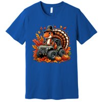 Thanksgiving Design Dinosaur T Rex Fall Truck Gift Premium T-Shirt