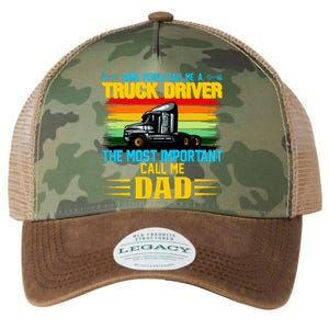 Truck Driver Dad Gift Legacy Tie Dye Trucker Hat