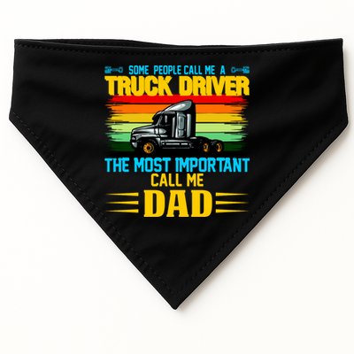 Truck Driver Dad Gift USA-Made Doggie Bandana