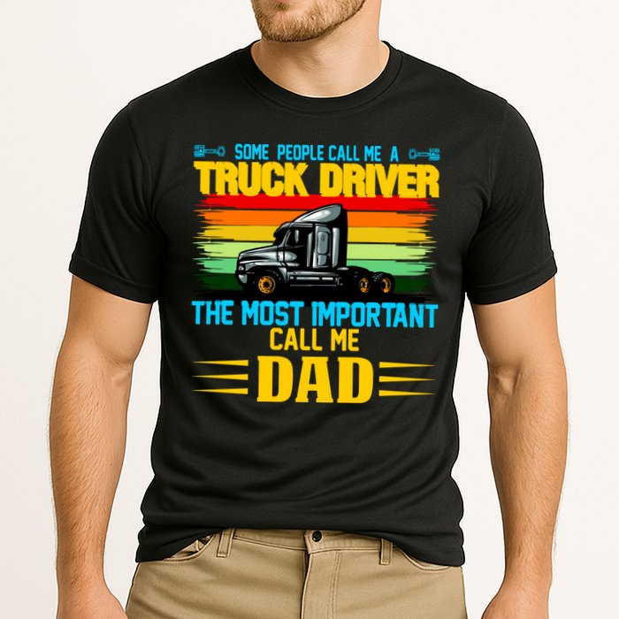 Truck Driver Dad Gift Performance Shirt