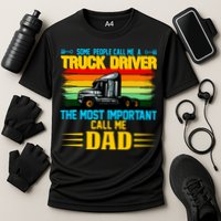 Truck Driver Dad Gift Performance Shirt