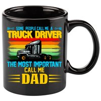 Truck Driver Dad Gift 11oz C Handle Ceramic Mug
