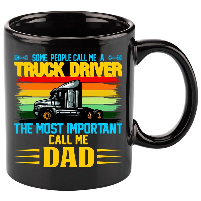 Truck Driver Dad Gift 11oz C Handle Ceramic Mug