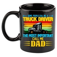 Truck Driver Dad Gift 11oz C Handle Ceramic Mug