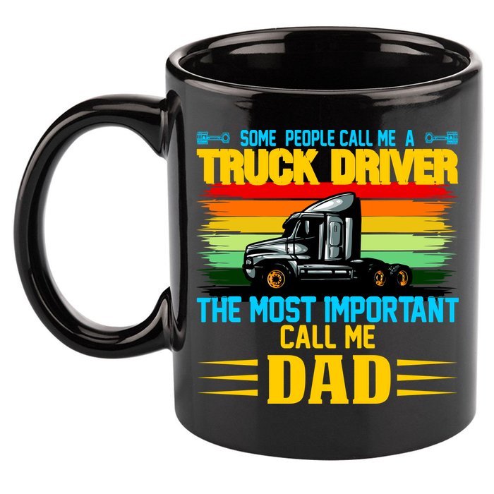 Truck Driver Dad Gift 11oz C Handle Ceramic Mug
