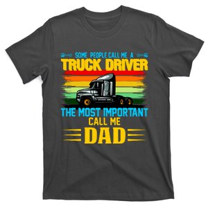 Truck Driver Dad Gift T-Shirt