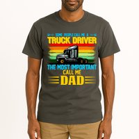 Truck Driver Dad Gift Tall T-Shirt