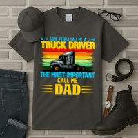 Truck Driver Dad Gift Tall T-Shirt