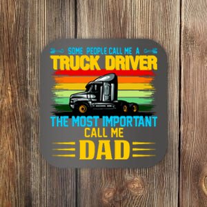 Truck Driver Dad Gift Coaster