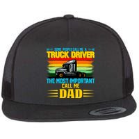 Truck Driver Dad Gift Flatbill Hat