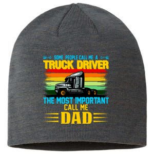 Truck Driver Dad Gift Sustainable Beanie