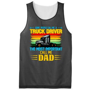 Truck Driver Dad Gift Mesh Reversible Basketball Jersey Tank