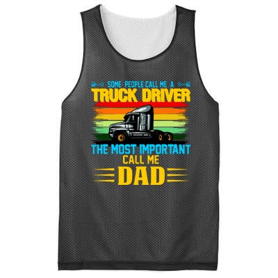 Truck Driver Dad Gift Mesh Reversible Basketball Jersey Tank