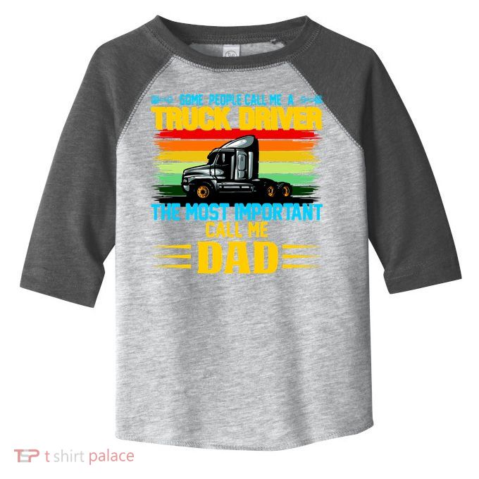 Truck Driver Dad Gift Toddler Fine Jersey T-Shirt