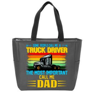 Truck Driver Dad Gift Zip Tote Bag