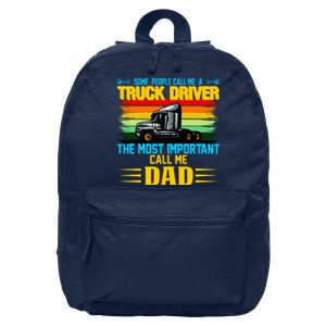 Truck Driver Dad Gift 16 in Basic Backpack