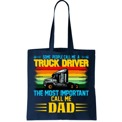 Truck Driver Dad Gift Tote Bag