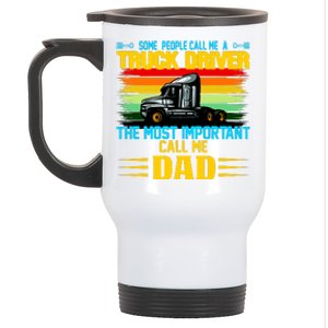 Truck Driver Dad Gift Stainless Steel Travel Mug