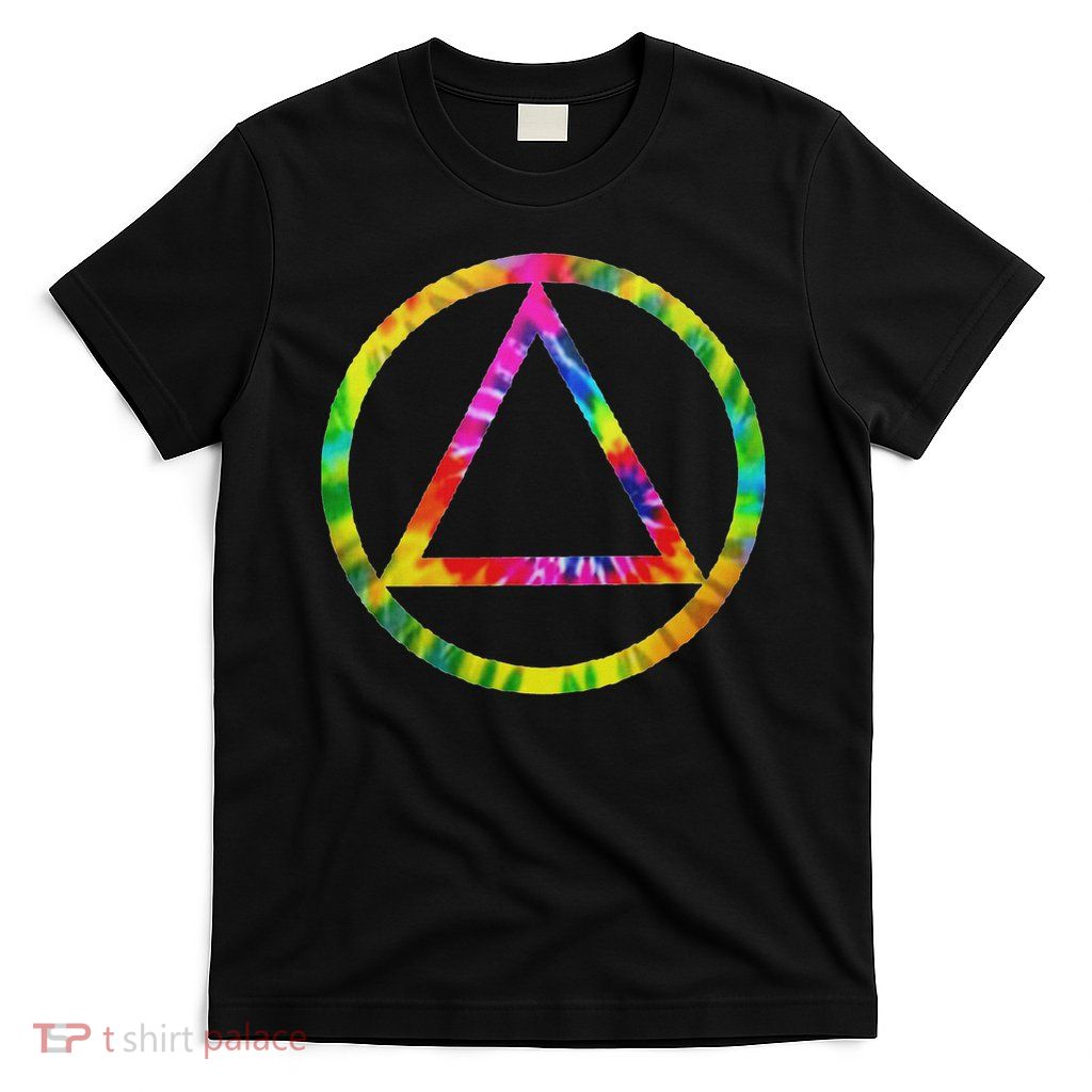 Tie Dye Dead Head Aa Sobriety Recovery Logo T-Shirt