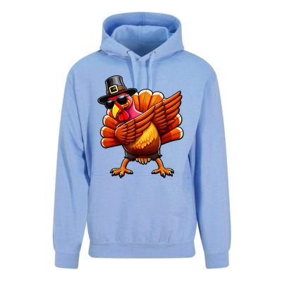 Thanksgiving Day Dabbing Turkey Pilgrim Funny Dab Unisex Surf Hoodie