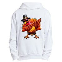 Thanksgiving Day Dabbing Turkey Pilgrim Funny Dab Urban Pullover Hoodie