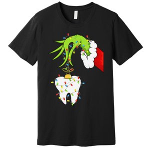 Tooth Dentist Dental Assistant Teeth Christmas Xmas Pajamas Gift Premium T-Shirt