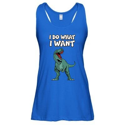 Tgiftrex Dinosaur Dino Tyrannosaurus Gift I Do What I Want Gift Ladies Essential Flowy Tank