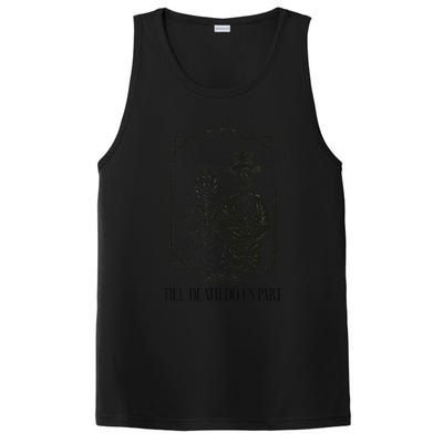 Till Death Do Us Part Skeleton Wedding Couple Valentines Day PosiCharge Competitor Tank