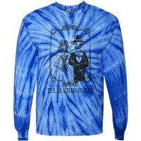 Till Death Do Us Part Skeleton Wedding Couple Valentines Day Tie-Dye Long Sleeve Shirt