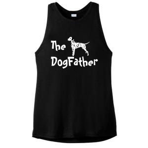 The DogFather Dalmatian Ladies PosiCharge Tri-Blend Wicking Tank