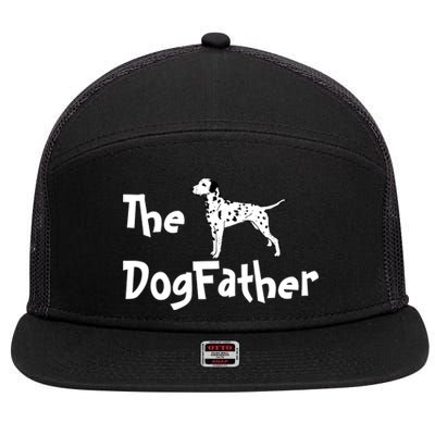 The DogFather Dalmatian 7 Panel Mesh Trucker Snapback Hat