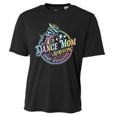 Tie Dye Dance Mom Surviving Comps Weekends Dance Comps Women Cooling Performance Crew T-Shirt