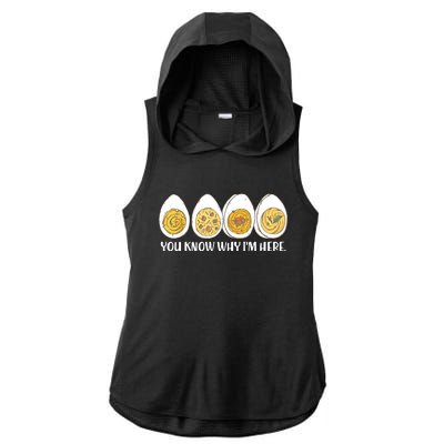 Thanksgiving Dinner Deviled Egg You Know Why Im Here Ladies PosiCharge Tri-Blend Wicking Draft Hoodie Tank