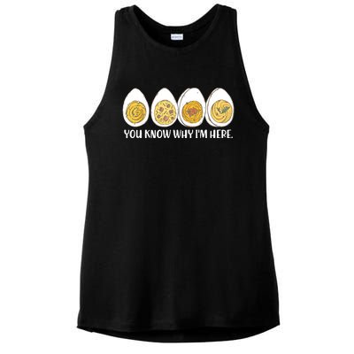 Thanksgiving Dinner Deviled Egg You Know Why Im Here Ladies PosiCharge Tri-Blend Wicking Tank