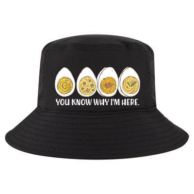 Thanksgiving Dinner Deviled Egg You Know Why Im Here Cool Comfort Performance Bucket Hat