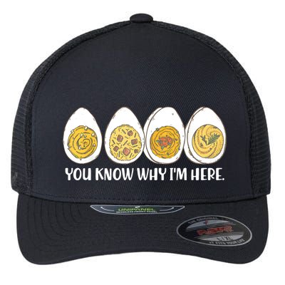 Thanksgiving Dinner Deviled Egg You Know Why Im Here Flexfit Unipanel Trucker Cap