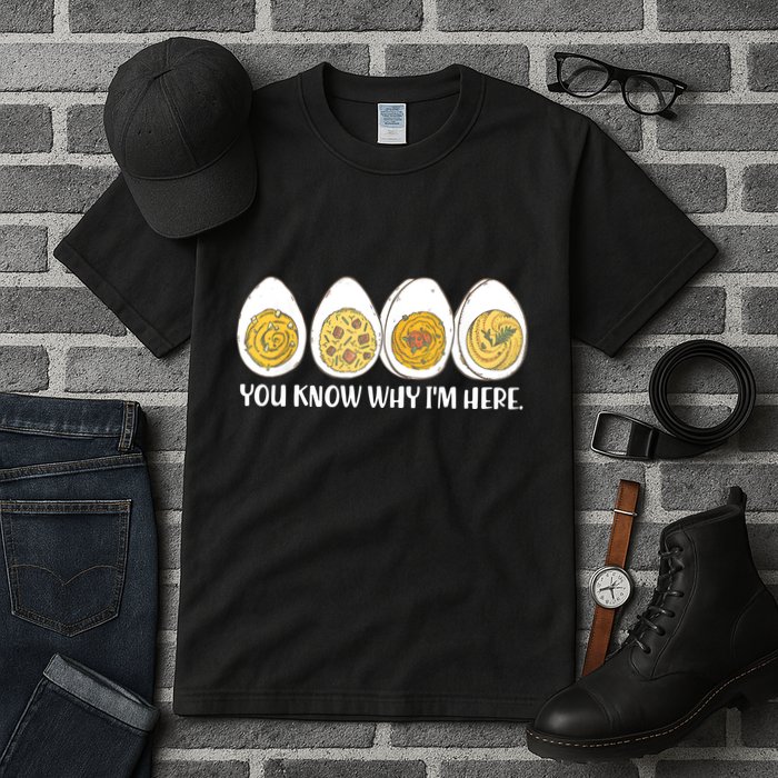 Thanksgiving Dinner Deviled Egg You Know Why Im Here Tall T-Shirt