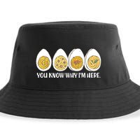 Thanksgiving Dinner Deviled Egg You Know Why Im Here Sustainable Bucket Hat