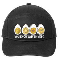 Thanksgiving Dinner Deviled Egg You Know Why Im Here 7-Panel Snapback Hat