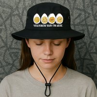 Thanksgiving Dinner Deviled Egg You Know Why Im Here Bucket Hat
