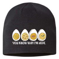 Thanksgiving Dinner Deviled Egg You Know Why Im Here Sustainable Beanie