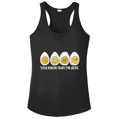 Thanksgiving Dinner Deviled Egg You Know Why Im Here Ladies PosiCharge Competitor Racerback Tank
