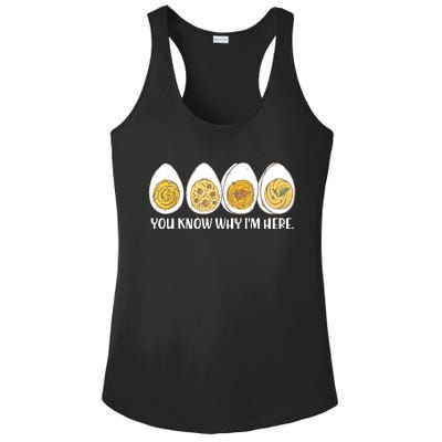 Thanksgiving Dinner Deviled Egg You Know Why Im Here Ladies PosiCharge Competitor Racerback Tank