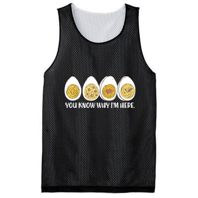 Thanksgiving Dinner Deviled Egg You Know Why Im Here Mesh Reversible Basketball Jersey Tank
